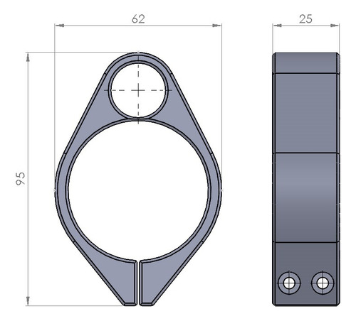Abrazadera De Cañón Para Rifle Pcp Aea Challenger 5,5mm