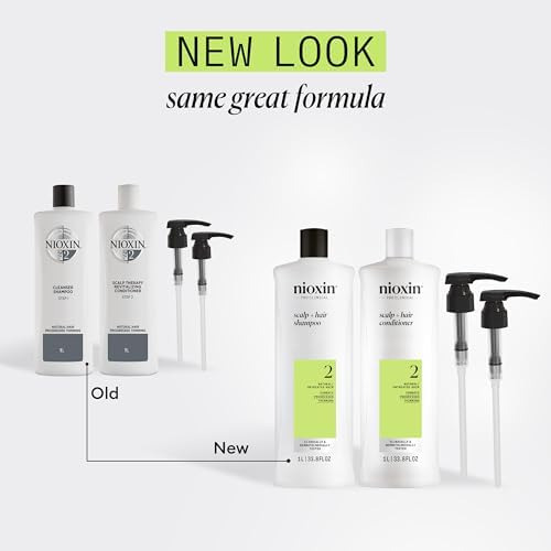 Pré-pacote De Shampoo E Condicionador Nioxin System 2, Cabel