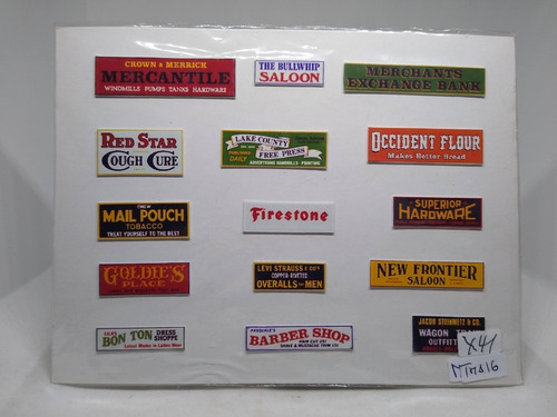 Imagen 9 de 9 de Nico Carteles Con Nombres Empresas Americanas H0 (tma 16)