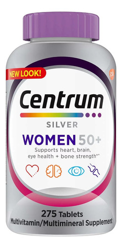 Suplemento Multivitamínico Centrum Silver Para Mujeres Mayor