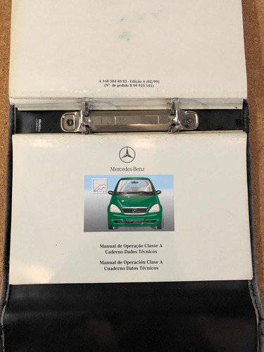 Manual Proprietário Mercedes Benz Classe A A160 A190 Kit (Usado)