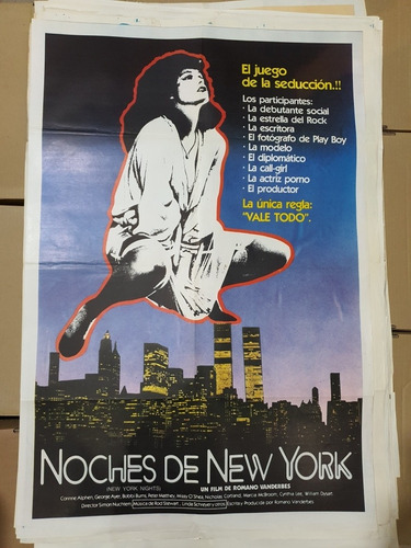 Afiche De Cine Original-noches De New York-1966