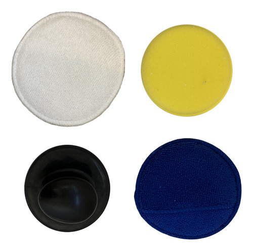 Pad Disco Aplicador Microfibra X 3 Con Soporte Aplicador Aga