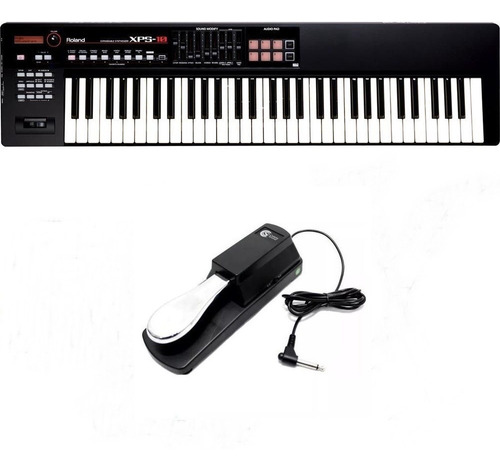 Kit Teclado Roland Xps10 Sintetizador 61 Teclas Xps-10 Pedal