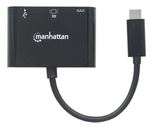 Adaptador Video Manhattan 152037 Usb C - Hdmi + Usb 3.0