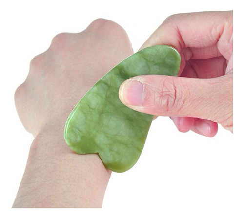 10 Gua Sha Piedra Jade Masaje Facial Rejuvenece Piel