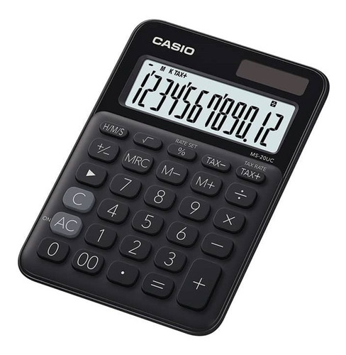 Calculadora De Escritorio De 12 Dígitos Negro Casio