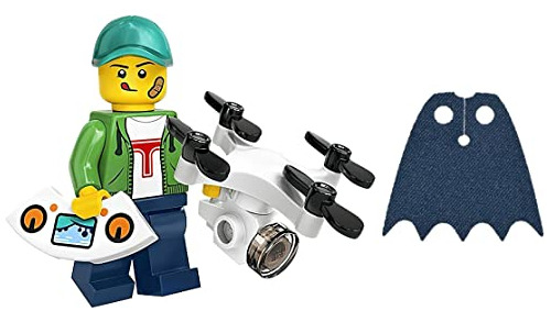 Capa Azul Extra De Lego Minifigures Serie 20, Drone Boy
