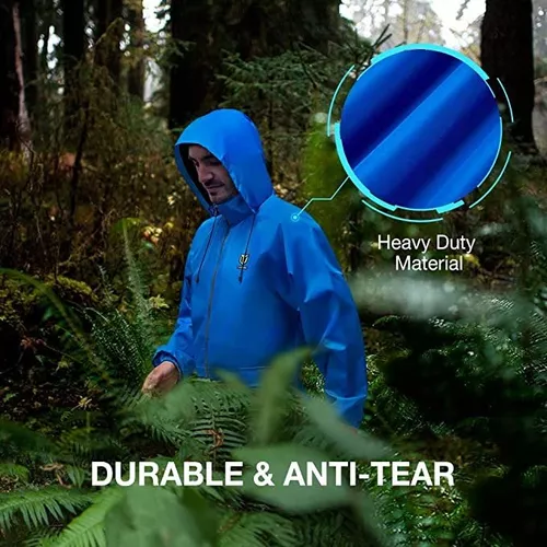 TideWe - Traje de lluvia, impermeable, transpirable, ligero, conjunto de 2  piezas