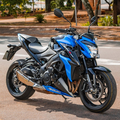 Imagem 1 de 10 de Moto Suzuki Gsx-s 1000 2020 Azul Baixo Km