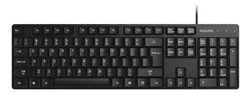 Teclado Wired Usb Philips Spk6234b