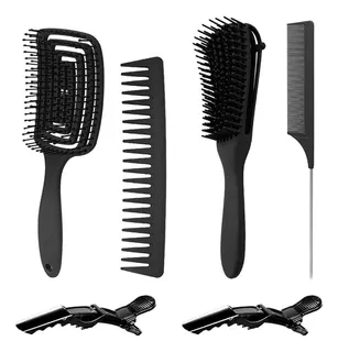 Peine De Masaje De Pulpo Adecuado Para Cabello Rizado 6pcs