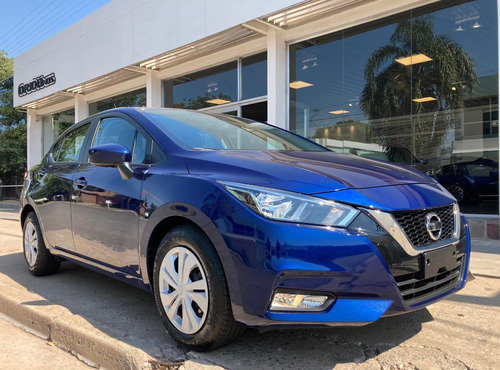 Imagen 3 de 10 de Nissan Versa 1.6 16v Sense Cvt 0km My2022 Azul Metalizado