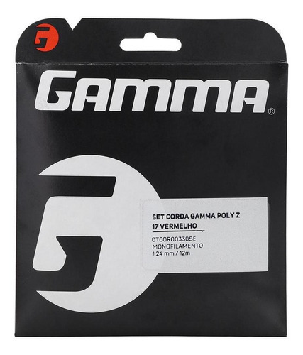 Corda Gamma Dyna Poly Z 17l 1.24mm Vermelha - Set Individual