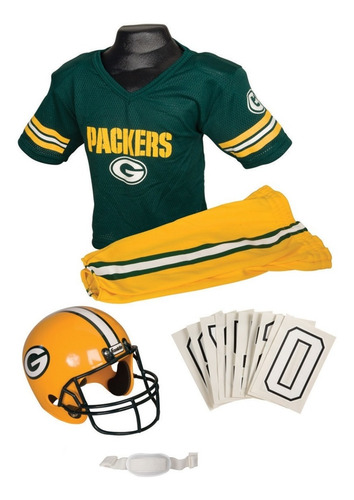 Uniforme / Disfraz De Nfl Green Bay Packers Para Niños