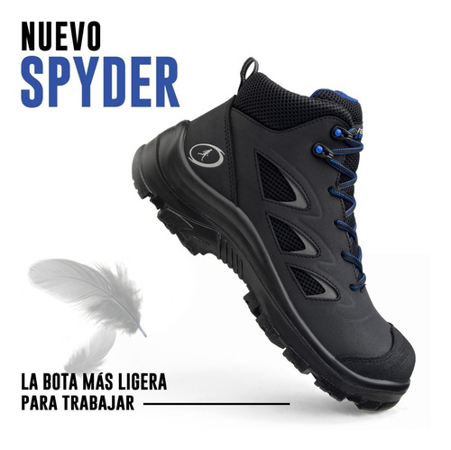 Calzado De Seguridad Riverline Spyg2 Spyder Negro Y Azul