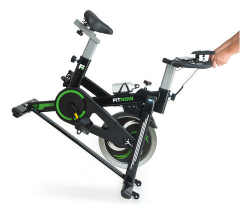Bicicleta Ergométrica Spinning Fitnow 13kg Profissional Verde