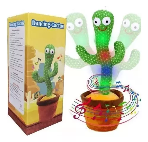 Cactus Bailarin Imita Voz, Musical, Bailarin Juguete Felpa