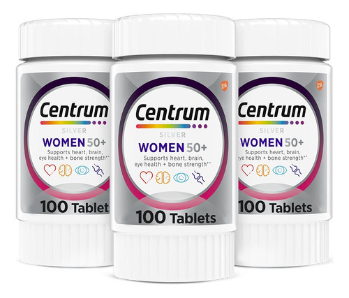 Centrum Silver Women 50+ Multivitanímico 100 Tabs Envío Grat