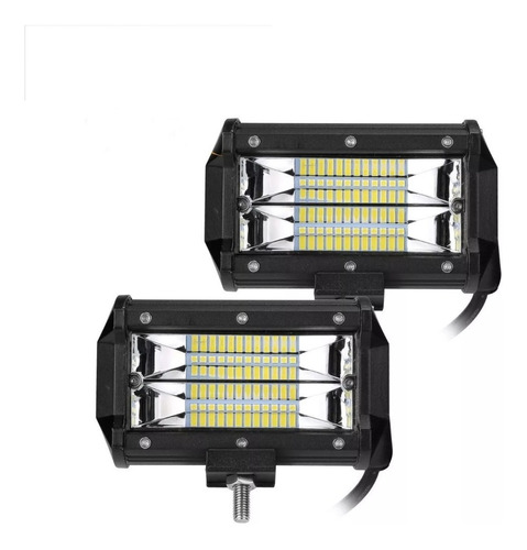 Kit Faro Auxiliar Cree Led 72w Barra Moto 4x4 Auto F29 X 2