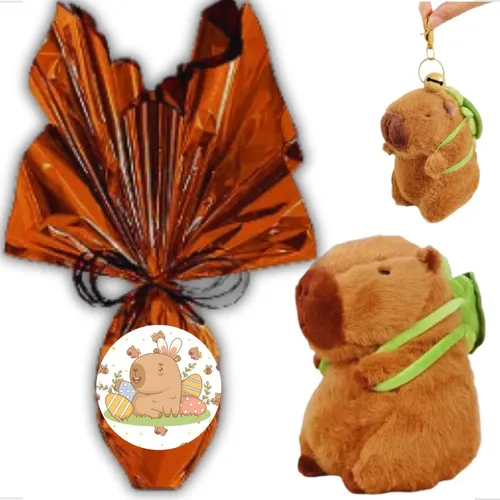 Ovo De Páscoa Infantil 250g Ao Leite Pelúcia Capivara Filó