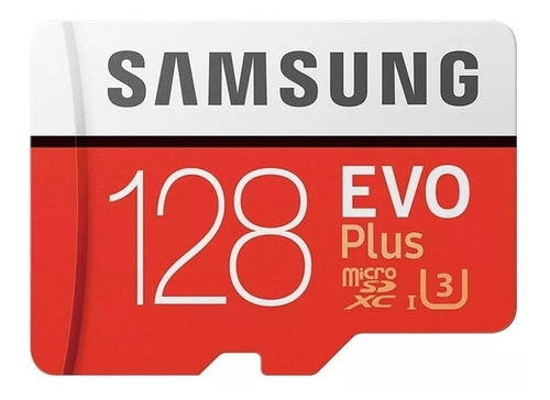 Imagem 1 de 3 de Cartão de memória Samsung MB-MC128GA/APC  Evo Plus com adaptador SD 128GB