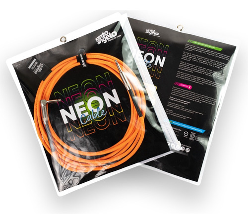 Cable De Instrumento Santo Angelo Neon Naranjo 6.0 Metros