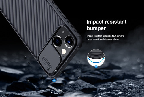 Imagem 5 de 8 de Capa Capinha Nillkin Camshield iPhone 13 Mini 13 13 Pro Max