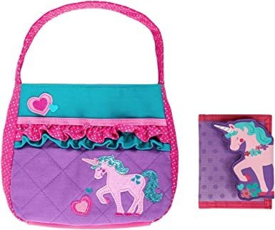 Stephen Joseph Las Niñas Quilted Unicornio Cartera Y