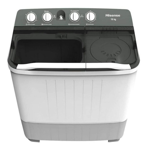 Lavadora Semiautomática De Doble Tina 16kg Hisense Wsa1603p