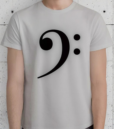 Remera Clave De Fa Msica Blusa Orquesta Partituras