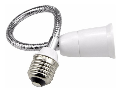 Imagem 3 de 5 de Soquete Bocal Prolongador Flexivel Lampada E27 20cm