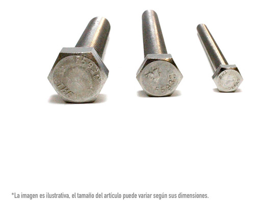 Tornillos Hex Cuerda Corrida Inox 1/2-13x4pLG Toledo 10 Pz