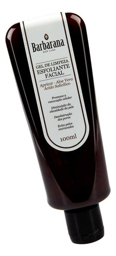 Esfoliante Facial Em Gel Com Aloe Vera 100g Barbarana Momento De Aplicação Dia/noite Tipo De Pele Todo Tipo De Pele