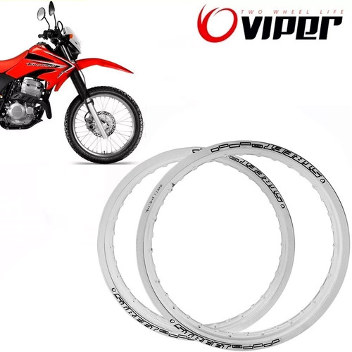 Aros Viper Street Aluminio Xr 250 Tornado 18 E 21 Com Brinde