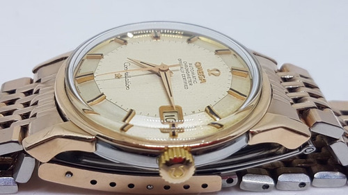 Relogio Omega Constellation Pie Pan Clássico 60 Plaque Rose