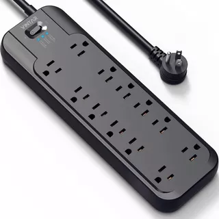 Vintar Power Strip Surge Protector (2 × 4800 Joules) With 12