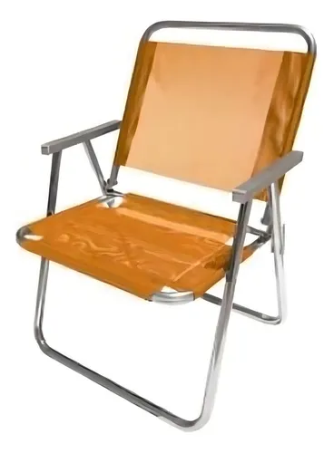 comprar Reposera Sillón Aluminio Alta Reforzada Playera Xl Lusqtoff Color Naranja CAD0409