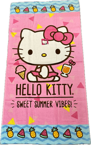 Toalla Baño America Colap Premun. 100% Algodón. Infantil Color Rosa Kello Kitty