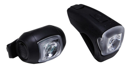 Kit Luces Bicicleta Delantero / Trasero Negro Carga Usb