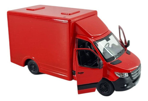 Mercedes-benz Sprinter Esc. 1:48 Colores A Elegir Kinsmart Rojo