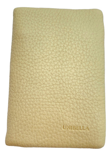 Cartera Dama Imantada Con Tarjetero Y Monedero Amarillo Liso