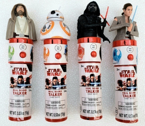 Lote De 4 Figuras De Star Wars Talkers Con Sonido