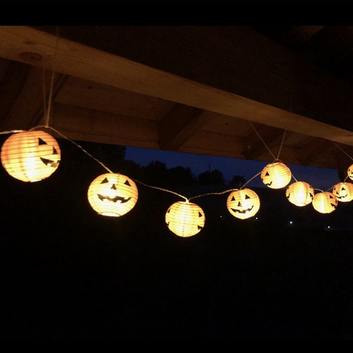 20 Lanternas De Led Abóbora Halloween, Decoração Halloween