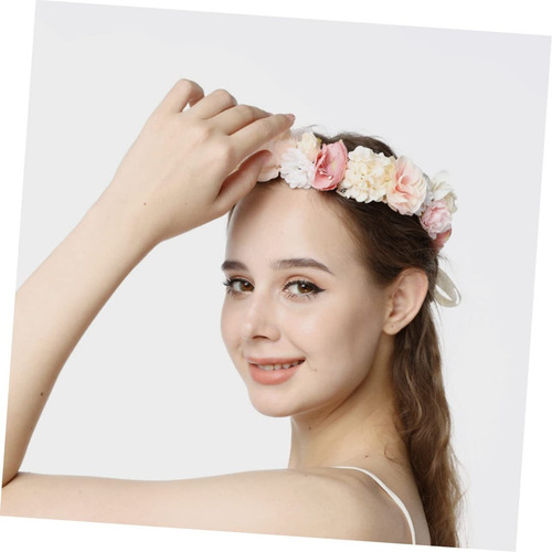 Tocado De Guirnalda Floral Con Corona De Flores De Seda