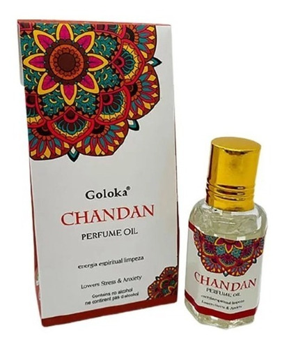Óleo Perfumado Indiano Goloka Chandan 6un.10ml - Limpeza