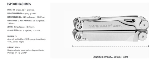 Navaja Multi Herramienta 18 Funciones (wave) Leatherman