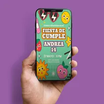 Comprar Invitaciones De Cumpleaños Adolescentes - Digital O Impresa