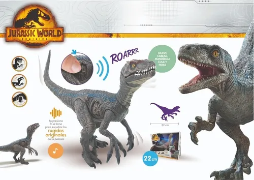 Jurassic World Velociraptor Blue Dinosaurio Con Sonido Jurassic World Velociraptor Blue Dinosaurio Con Sonido