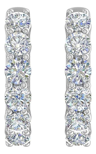Pendientes De Tuerca, Mxirg-002, 2pzas, Arco, Plata, Metal/c